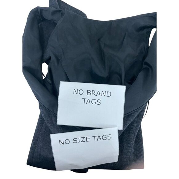 Max Mara Womens Sheath Dress Wool XS 42 Herringbone gray Black Sleeveless - Picture 13 of 13